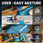 Deep Pour Epoxy Resin 1.5 Gallon Kit(2:1),2-4 Inch Super Clear High Temp Resistant Casting Epoxy Resin with Low Viscosity,Bubble Free,Low Odor Resin for River Table,Mold,Flower and Wood