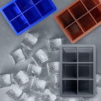 Silicone Ice Cube Trays 3 Pack - Large Size Silicone Ice Cube Molds with Leak Proof Removable Lid Square Ice Cube Tray And BPA Free for Cocktail,Whiskey, Stackable Flexible Ice