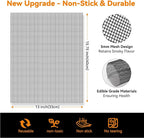 Dailyart Grill Mesh - Set of 5 Non-Stick Mesh Grill, Even Heating, Easy Clean-Up, Reusable and Durable, Perfect Mesh Grill Mat for Outdoor BBQ Accessories, Grill Topper for Outdoor Grill
