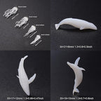 Woohome 16 PCS Jewelry Making Supplies - Resin Moulds & Fillers, 3D Mini Cruise Ship Whale Jellyfish Diver Moulds for Art Resin Crafts