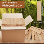 Kiln Dried Oak Smoking Wood Chips - 100% Natural BBQ Grilling Smoker Wood for Meat, Pizza Ovens & Grill | Quick Light Fire Starter for Tabletop Fire Pits, Solo Stoves & Bonfires | 10 LB