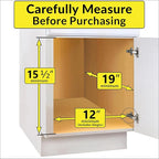 LYNK PROFESSIONAL® SELECT™ Pull Out Under Sink Kitchen Cabinet Organizer - 11.5 in. x 18 inch deep Drawer - Sliding Shelf Organizer and Undersink Storage Shelves - Lifetime Ltd. Warranty – Chrome