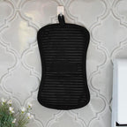 All-Clad Premium Pot Holder & Hot Pad: Heat Resistant to 500 Degrees - 100% Cotton, 10""x6.25"" Hot Pad for Kitchen and Barbeque, (2-Pack), Black