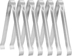New Star Foodservice 42276 Restaurant-Grade Pom Tong, Stainless Steel, 9 inch, Set of 6, Silver