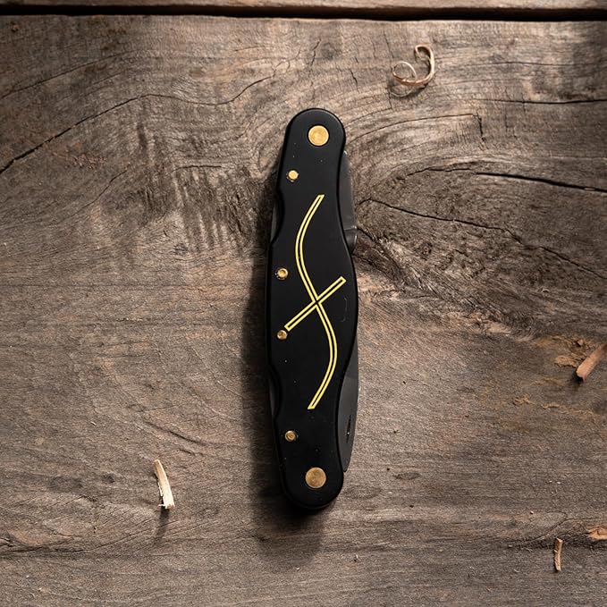 FLEXCUT Pocket Jack for Carvin' | Light-Weight Wood Carving Jackknife Style Tool with 4 Blades | 4-1/4 inch Closed Length | Made in the USA | JKN89