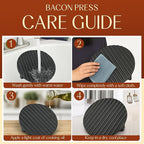 Heavy-Duty Cast Iron Burger Press 8.5 Inch Round Burger Smasher, Grill Press for Cooking Burgers, Bacon, Sandwiches, Steak, Ground Beef, Meats, Sausages, and So On