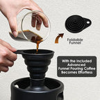 Nitro Cold Brew Coffee Maker, 128 oz Extra Large Home Keg, Stainless Steel Tap System, Matte Black Mini Keg