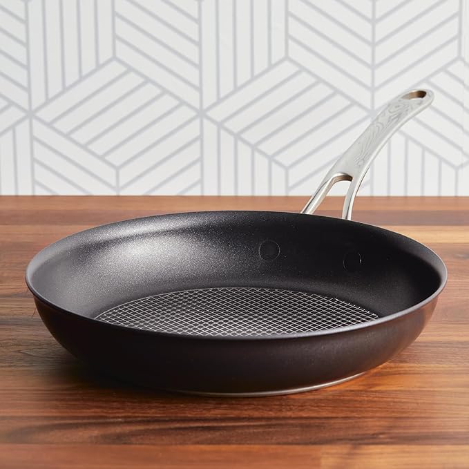 Anolon X Hybrid Nonstick Induction Frying Pan/Skillet, 10 Inch - Dark Gray