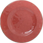 Gianna's Home 12 Piece Rustic Farmhouse Melamine Dinnerware Set, Service for 4 (Red)