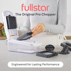 Fullstar The Original Pro Chopper - Vegetable Chopper and Spiralizer, Food Chopper with Container, Fruit Slicer, Kitchen Gadgets & Accessories, Home Essentials (8 in 1, Black)