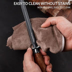 honing steel knife sharpener ，Wooden Handle knife sharpener rod,12 Inch Knife Sharpening Steel Honing Rod（mahogany）