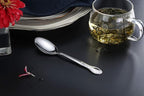 New Star Foodservice 58727 Rose Pattern, 18/0 Stainless Steel, Teaspoon, 6.2-Inch, Set of 12