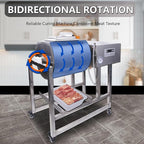 Hakka Commercial Meat Tumbler 90lb/45 liters - Vacuum Curing Machine for Jerky, Sausage, Bacon & More - Stainless Steel Food-Grade Tumbling Marinator w/Bidirectional Rotation & Speed Control