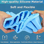 Silicone Popsicle Molds 10-cavity, DIY Ice Pop Mold for Kids Adult Teens, BPA Free Ice Cream Molds for Party Yogurt Juice Smoothies Sticks
