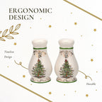 Spode Christmas Tree Gold Salt & Pepper Shaker Set (2-Piece) - Holiday Kitchen & Table Décor - Festive Home Accent, Christmas Gift, Stocking Stuffer for Friends & Holiday Enthusiasts