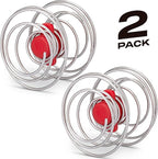 PowerWhisk [2 Pack] No Clumps Powerful Protein Shaker Balls | Double the weight of a Shaker Ball | Stainless Steel Wire Whisk Ball can Blend Bananas (Shaker Bottle Not Included)
