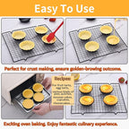 DATANYA 16 Pack Mini Tart Pans 4 Inch with Removable Bottom Round Nonstick Quiche Pan, Heavy Duty Fluted Side Tart Molds for Pies, Mousse Cakes, Dessert Baking