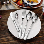 KEAWELL Premium Louise Demitasse Espresso Spoons, 18/10 Stainless Steel Mini Coffee Spoons, Dishwasher Safe (5.6 inches, 12)