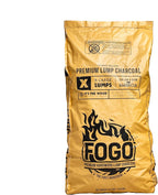 FOGO Super Premium Hardwood Lump Charcoal, Natural, Large Sized Lump Charcoal for Grilling and Smoking, Restaurant Quality, 35 Pound Bag, 2-Pack