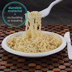 PLASTICPRO 6 inch Round Plastic Plates Microwaveable, Disposable, White, Dinnerware 100 Count