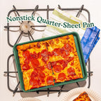 Great Jones Little Sheet (Blueberry) | Jelly Roll Pan, Quarter Sheet Pan | Aluminized Steel,13.5" x 9.5" | For Baking, Roasting, & Broiling | Premium Bakeware with Even Heat Distribution