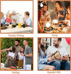 Kitchen Wheat Straw Dinnerware Set 40 PCS Dishes Sets for 8 Plastic Plates Reusable Dinner Plates Cereal Bowls Small Cups Dishwasher & Microwave Safe Unbreakable Dish Set for Picnic RV-Black