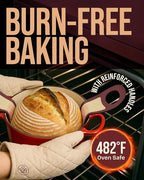 Pro Silicone Bread Sling 2 Pcs - 9in Round & Oval 482F Heat Resistant Dough Lifter, Non-Stick Dutch Oven Liners, Long Handles, Reusable Sourdough Bread Baking Supplies, Sourdough Gifts