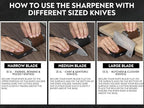 Rolling Knife Sharpener with Leather Strop and 15, 17, 20 & 22 Degree Angles - Knife Sharpener Kit - Roller Knife Sharpening System with Stand, Holder & Eraser - Walnut Brown