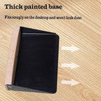 Mini Broom and Dustpan Set Small Metal Dustpan and Brush Set Hand Whisk Broom for Home Office Desktop Sofa Pet Care Household Cleaning (PET bristles, Black)