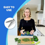 Jenaluca 5 Blade Herb Scissors - Salad Scissors - Cut & Chop Fresh Herbs & Leafy Greens - Stainless Steel Kitchen Shear Set with Cleaning Comb & Safety Cover - Kitchen Gadget - Black