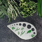 Herb Stripper Stainless Steel Kitchen Herb Leaf Stripping Tool Kitchen Gadgets for Kale, Chard, Collard Greens, Thyme, Basil, Cilantro Tool (9 holes)