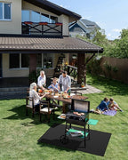 65 x 40 inch Heavy Duty Large Under Grill Mats for Outdoor Grill, Double-Sided Fireproof, Waterproof, Oil Proof Deck and Patio Protector, BBQ Mat Grill Floor Mats Fireplace Fire Pit Mat