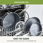 GreenPan Valencia Pro Tri-Ply Stainless Steel 12” Wok with Lid, Ceramic Nonstick PFAS-Free Coating, Multi Clad Cookware, Induction, Dishwasher Safe, Oven and Broiler Safe