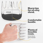 Mountain Grillers Chicken Shredder and Meat Shredder Claws - Effortless Pulled Pork BBQ Claws for Meat Shredding - Versatile 2-Pack Bear Claws for Grill, Smoker, Barbecue - Black