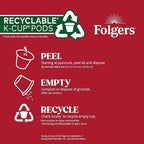 Folgers Classic Roast Medium Roast Coffee, 128 Keurig K-Cup Pods