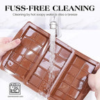 3 Pcs Dubai Chocolate Bar Mold Deep Silicone 0.85 Inch Large Stuffed Chocolate Molds Nonstick Break Apart Square Shape Thick Candy Bar Molds