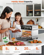 Nuwave Combi Steam Oven, Non-Toxic Stainless Steel Multi-Cooker with Air Fry, Steam, Sous Vide, Toast & More, 50-450°F Precision, 120 Presets, Moisture Control, Programmable, Easy to Clean