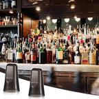 Chengu 36 Pieces Liquor Bottle Covers Pour Spout Covers Bar Toppers for Bottles Universal Pour Dispenser Dust Translucent Silicone Rubber Spout Caps for Bar Home Kitchen Tools Supplies (Black)