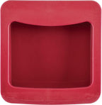 Rachael Ray Tools and Gadgets Stainless Steel Box Grater for Vegetables, Chocolate, Hard Cheeses, and more, Red(9.43 x 8.84 x 8.06 inches)