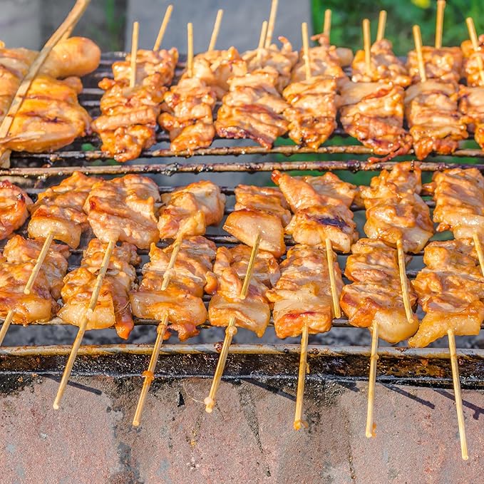 Suclain 400 Pcs Marshmallow Roasting Sticks 36" Long 5mm Thick, Smores Sticks Bamboo Skewers BBQ Kabob Grilling Barbecue Roasting Camping for Outdoor Fire Pits Campfires