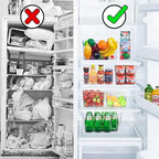 Set of 8 Clear Plastic Storage Bins, 4 Large +4 Small Pantry Organizers and Storage Containers for Kitchen Organization, Home Storage Must Haves for Office, Closet, Garage, Freezer& Bathroom