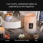 Voluspa Santal Vanille, Large Candle Jar, 18 oz, 100 Hour Burn Time, Coconut Wax for Clean Burning, Handcrafted in the USA
