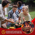 6 Pcs Instant Read Meat Thermometer with Long Probe 9.65 Inch Kitchen Cooking Food Candy Waterproof Digital Thermometer for BBQ Water Milk Yogurt Liquid (Round&Square Ring,Black,White,Red)