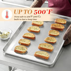 12 Pack Full Size Baking Sheet Pans Perforated, Aluminum Commercial Cookie Sheets Non-Stick, 26"x18"