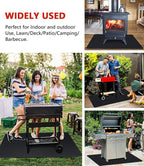 90 x 48 inch Under Grill Mats for Outdoor Grill, Double-Sided Fireproof Deck and Patio Protector Mat, BBQ Mat for Under BBQ, Waterproof Oil-Proof Grill Floor Pads Fire Pit Mat Fireplace Mat