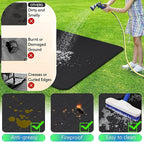 UBeesize Thickened 60x36 inch Under Grill Mat for Outdoor Grill, Fireproof Mat for Lawn, Smokers, Gas Grills, Deck and Patio, Fireplace Mat Fire Pit Mat,Oil-Proof Waterproof Non-Slip BBQ Protector