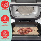 Grill Plate & Air Fryer Liners for Ninja FG551 Foodi Smart XL 6-in-1 Indoor Grill, Disposable Perforated Paper & Non-Stick Air Frying Griddle Pan for Ninja Air Fryer Accessories,14.2'' x 9.9''