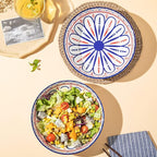 Yundu 82 OZ Ceramic Bowls Set of 2, Serving Bowls for Entertaining, Large Bowls, Soup, Pasta, Salad, Fruit, Ramen, Pho Bowl Sets for Kitchen, Dishwasher and Microwave Safe