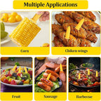 24 PCS Corn Cob Holders - Corn on the Cob Skewers,Corn on the Grill & Cob Skewers for Home & BBQ Cooking