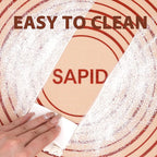 Sapid Extra Thick Silicone Pastry Mat Non-slip with Measurements for Non-stick Silicone Baking Mat Large, Dough Rolling, Pie Crust, Cookies, Kneading Mats, Countertop, Placement Mats (16" x 24", Red)
